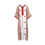 Mijade Fashion Women's Beige & Red Jalabiya