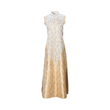 Mijade Fashion Women's Gold Basic Long Dress