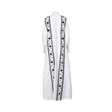 Mijade Fashion Women's White & Black Jalabiya
