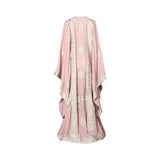 Mijade Fashion Women's Peach & Silver Long Dress