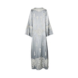 Mijade Fashion Women's Grey & Gold Jalabiya
