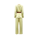 Mijade Fashion Women's Light Gold Blazer & Trouser