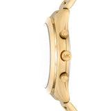 Michael Kors Slim Runway Chronograph Gents Gold-Tone Stainless Steel Watch and Slim Card Case Set