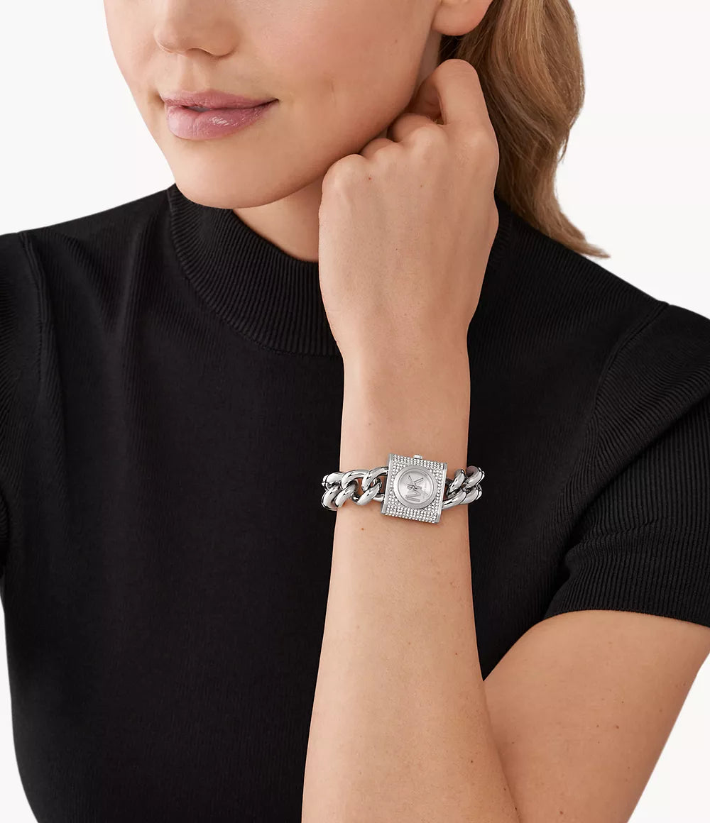 Michael Kors MK Chain Lock Ladies Three-Hand Stainless Steel Watch | Fashion Watches | GCC | Watch | Watches | Women | Womens | Womens Watches Michael Kors MK Chain Lock Ladies Three-Hand Stainless Steel Watch | Fashion Watches | GCC | Watch | Watches | Women | Womens | Womens Watches