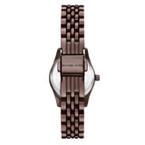 Michael Kors Lexington Ladies Three-Hand Chocolate Stainless Steel Watch