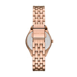 Michael Kors Harlowe Ladies Three-Hand Rose Gold-Tone Stainless Steel Watch