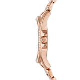 Michael Kors Kacie Ladies Three-Hand Rose Gold-Tone Stainless Steel Watch