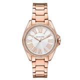 Michael Kors Kacie Ladies Three-Hand Rose Gold-Tone Stainless Steel Watch