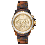 Michael Kors Everest Chronograph Ladies Tortoise Acetate Watch