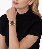 Michael Kors Lexington Lux Chronograph Ladies Gold-Tone Stainless Steel Watch