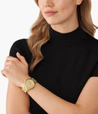 Michael Kors Runway Chronograph Ladies Gold-Tone Stainless Steel Watch