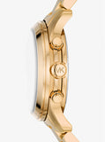 Michael Kors Runway Ladies Blue Dial Gold-Tone Watch