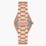 Michael Kors Lennox Ladies Three-Hand Rose Gold-Tone Stainless Steel Watch