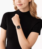 Michael Kors Lennox Ladies Three-Hand Rose Gold-Tone Stainless Steel Watch