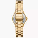 Michael Kors Lennox Ladies Green Dial Three-Hand Gold-Tone Stainless Steel Watch