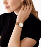 Michael Kors Slim Runway Ladies Brown Leather Watch