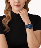 Michael Kors Runway Chronograph Navy Silicone-Wrapped Stainless Steel Watch