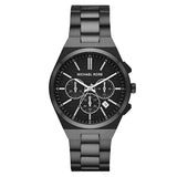 Michael Kors Lennox Chronograph Gents Black Stainless Steel Watch