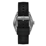 Michael Kors Accelerator 2.0 Gents Three-Hand Date Black Nylon and Silicone Watch