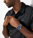 Michael Kors Accelerator 2.0 Gents Chronograph Blue Dial Gunmetal Stainless Steel Watch