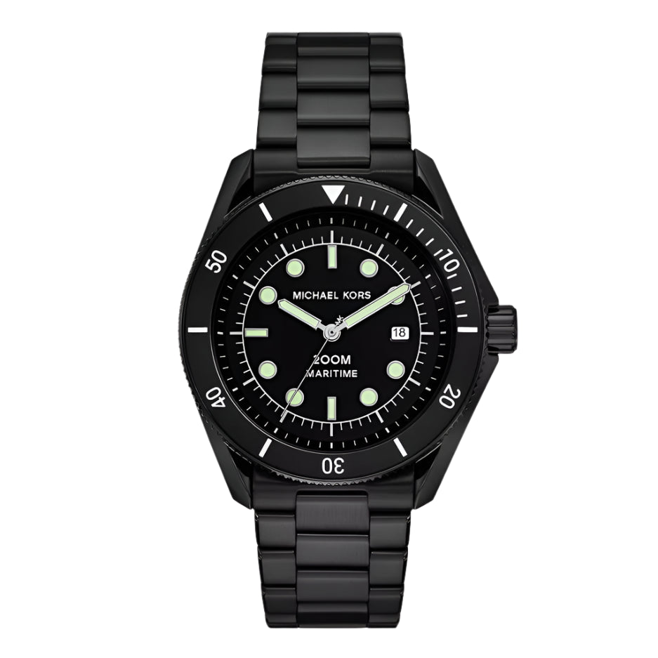 Michael Kors Maritime Gents Three-Hand Black Stainless Steel Watch | departure-to-desk | Fashion Watches | Men | Mens | Mens Watches | new-season-2025 | Watch | Watches Michael Kors Maritime Gents Three-Hand Black Stainless Steel Watch | departure-to-desk | Fashion Watches | Men | Mens | Mens Watches | new-season-2025 | Watch | Watches