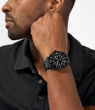 Michael Kors Maritime Gents Three-Hand Black Stainless Steel Watch