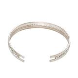 Michella Women's Handmade Silver Plated Bangle Bracelet