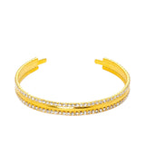 Michella Women's Handmade Gold Plated Bangle Bracelet