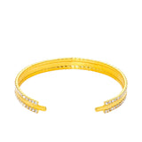 Michella Women's Handmade Gold Plated Bangle Bracelet