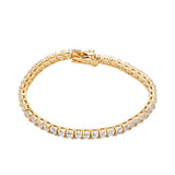 Michella Women's Tennis Gold Plated Bracelet
