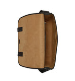 MCM Visetos Monogram Canvas Messenger Bag with Natural Nappa Leather Trim