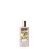 Front view of a  luxury perfume set featuring the Memo Paris Cap Camarat Eau de Parfum bottle and its presentation box.
