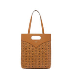 MCM Diamond Ladies Tote in Visetos Leather Mix