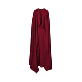 Moonmains Women's Veriana Cap Maxi Maroon Long Dress
