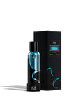 M.INT Moon Glade Eau de Parfum 75ml bottle with black box packaging and teal wave details, showcasing a fresh and contemporary fragrance design, Find Online Today.