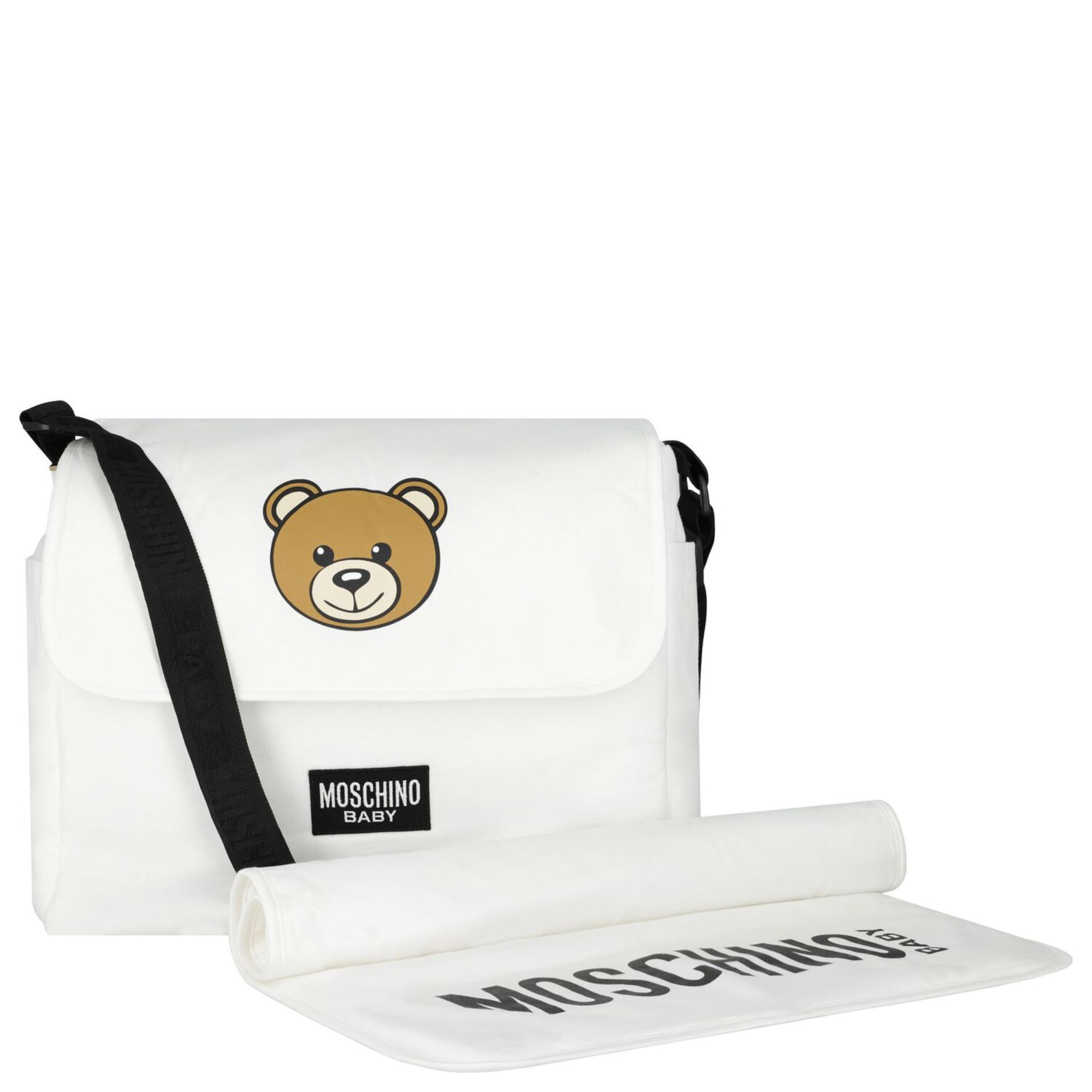 Moschino Kids New Born Changing Bag with Teddy Bear Logo | Changing Bag | GCC | New Born | New Born Boy (0M - 9M) | New Born Boy Changing Bag | New Born Changing Bag | New Born Girl (0M - 9M) | New Born Girl Changing Bag | Winter 2024 Moschino Kids New Born Changing Bag with Teddy Bear Logo | Changing Bag | GCC | New Born | New Born Boy (0M - 9M) | New Born Boy Changing Bag | New Born Changing Bag | New Born Girl (0M - 9M) | New Born Girl Changing Bag | Winter 2024