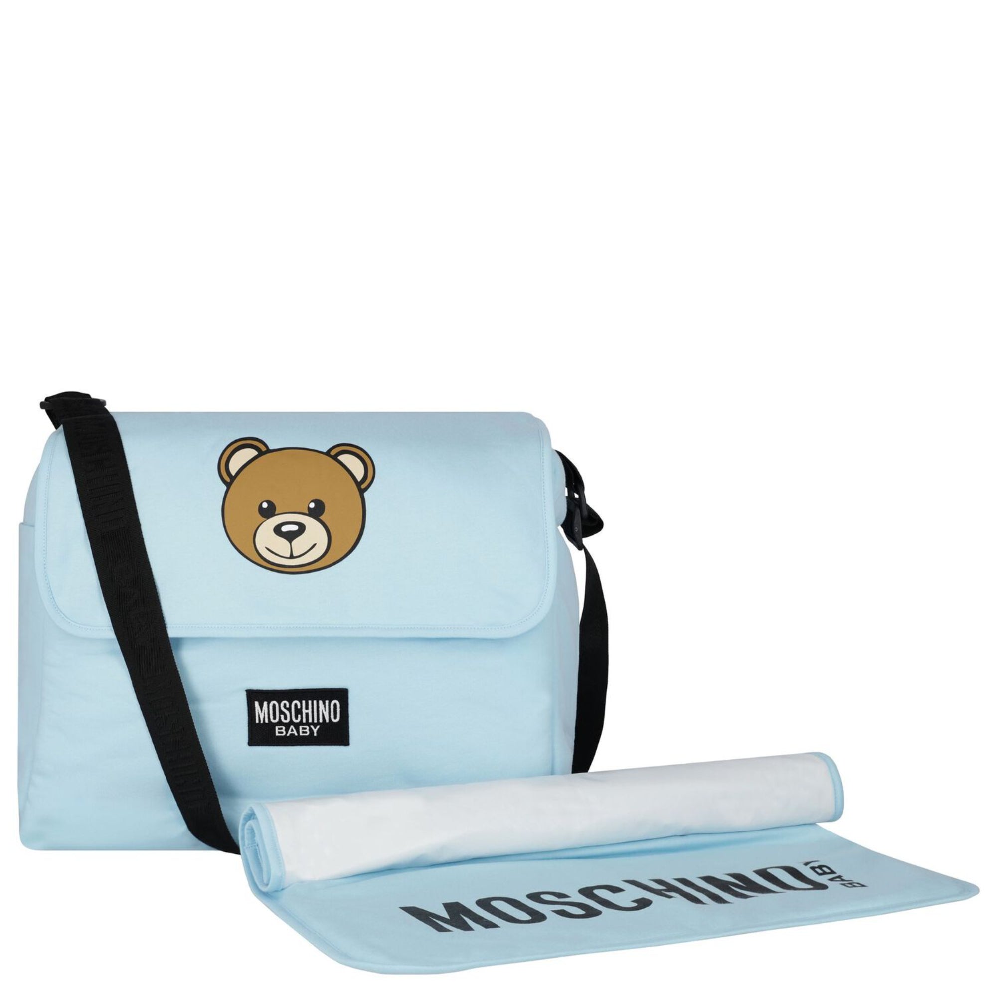 Moschino Kids New Born Changing Bag with Teddy Bear Logo | Changing Bag | GCC | New Born | New Born Boy (0M - 9M) | New Born Boy Changing Bag | New Born Changing Bag | New Born Girl (0M - 9M) | New Born Girl Changing Bag | Winter 2024 Moschino Kids New Born Changing Bag with Teddy Bear Logo | Changing Bag | GCC | New Born | New Born Boy (0M - 9M) | New Born Boy Changing Bag | New Born Changing Bag | New Born Girl (0M - 9M) | New Born Girl Changing Bag | Winter 2024