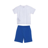 Moschino Kids Boy's White & Blue  Set T-Shirt & Bermuda