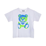 Moschino Kids Boy's White & Blue  Set T-Shirt & Bermuda