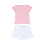 Moschino Kids Baby Girl's Pink & White T-Shirt & Short Set