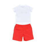 Moschino Kids Baby Boy's White & Red Set of T-Shirt & Bermuda