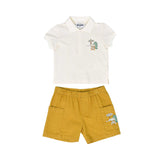 Moschino Kids Baby Boy's Set Toy Brown Polo & Bermuda