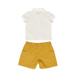 Moschino Kids Baby Boy's Set Toy Brown Polo & Bermuda