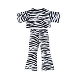 Moschino Kids Girl's Zebra Striped Set of T-Shirt & Trouser