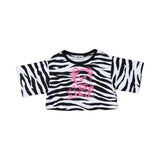 Moschino Kids Girl's Zebra Striped Set of T-Shirt & Trouser