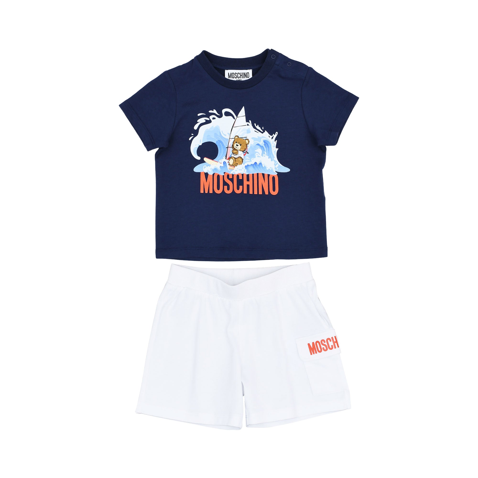 Moschino Kids Baby Boy's Set of Shirt & Bermuda | Baby | Baby Boy (9M - 36M) | Baby Boy Sets | Baby Collection | Baby Sets | GCC | new-season-2025 | Sets Moschino Kids Baby Boy's Set of Shirt & Bermuda | Baby | Baby Boy (9M - 36M) | Baby Boy Sets | Baby Collection | Baby Sets | GCC | new-season-2025 | Sets