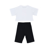 Moschino Kids Boy's White & Black Set of T-Shirt & Short