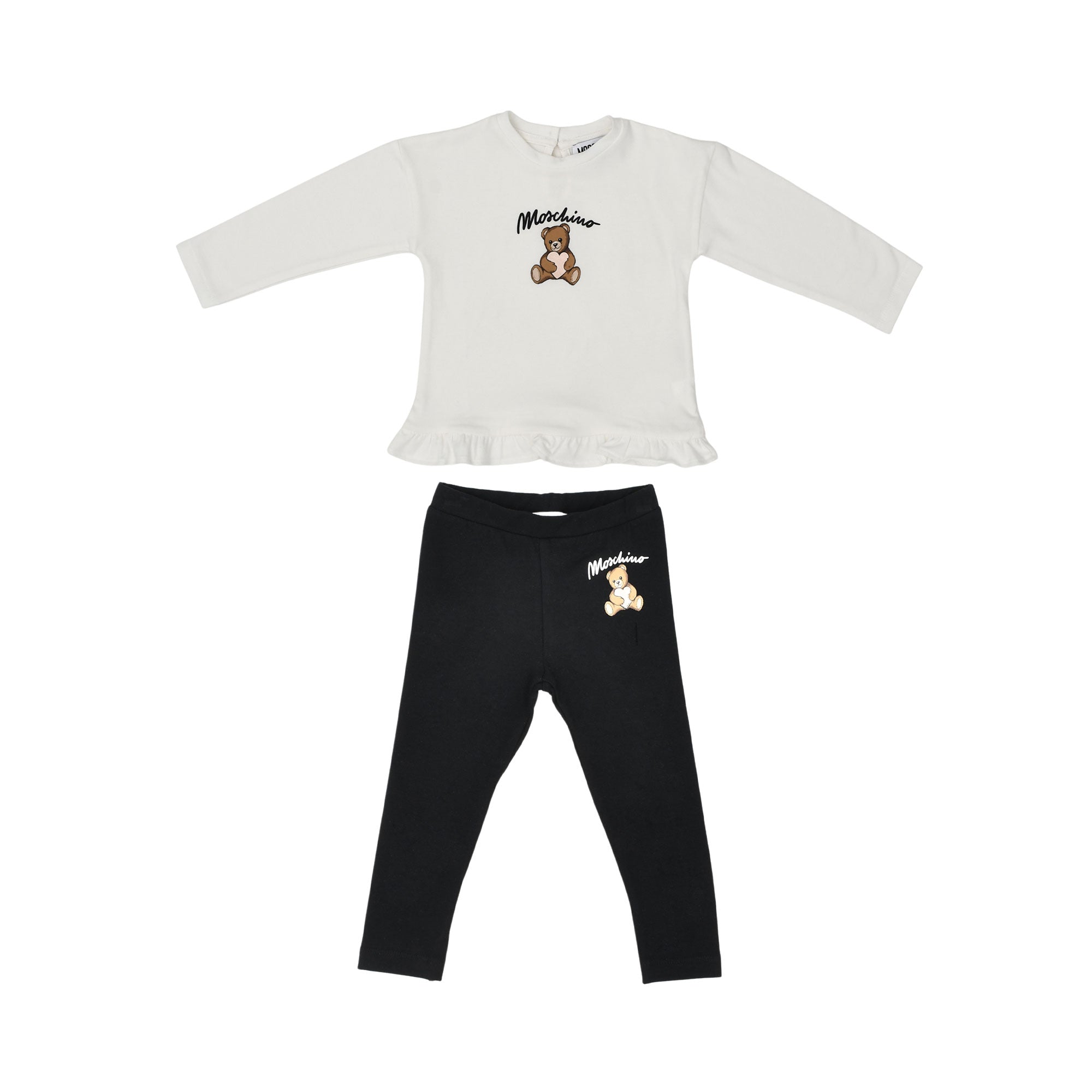 Moschino Kids Baby Girl's White & Black Set of Top & Leggings | Baby | Baby Collection | Baby Girl | Baby Girl (9M - 36M) | Baby Girl Sets | Baby Sets Moschino Kids Baby Girl's White & Black Set of Top & Leggings | Baby | Baby Collection | Baby Girl | Baby Girl (9M - 36M) | Baby Girl Sets | Baby Sets