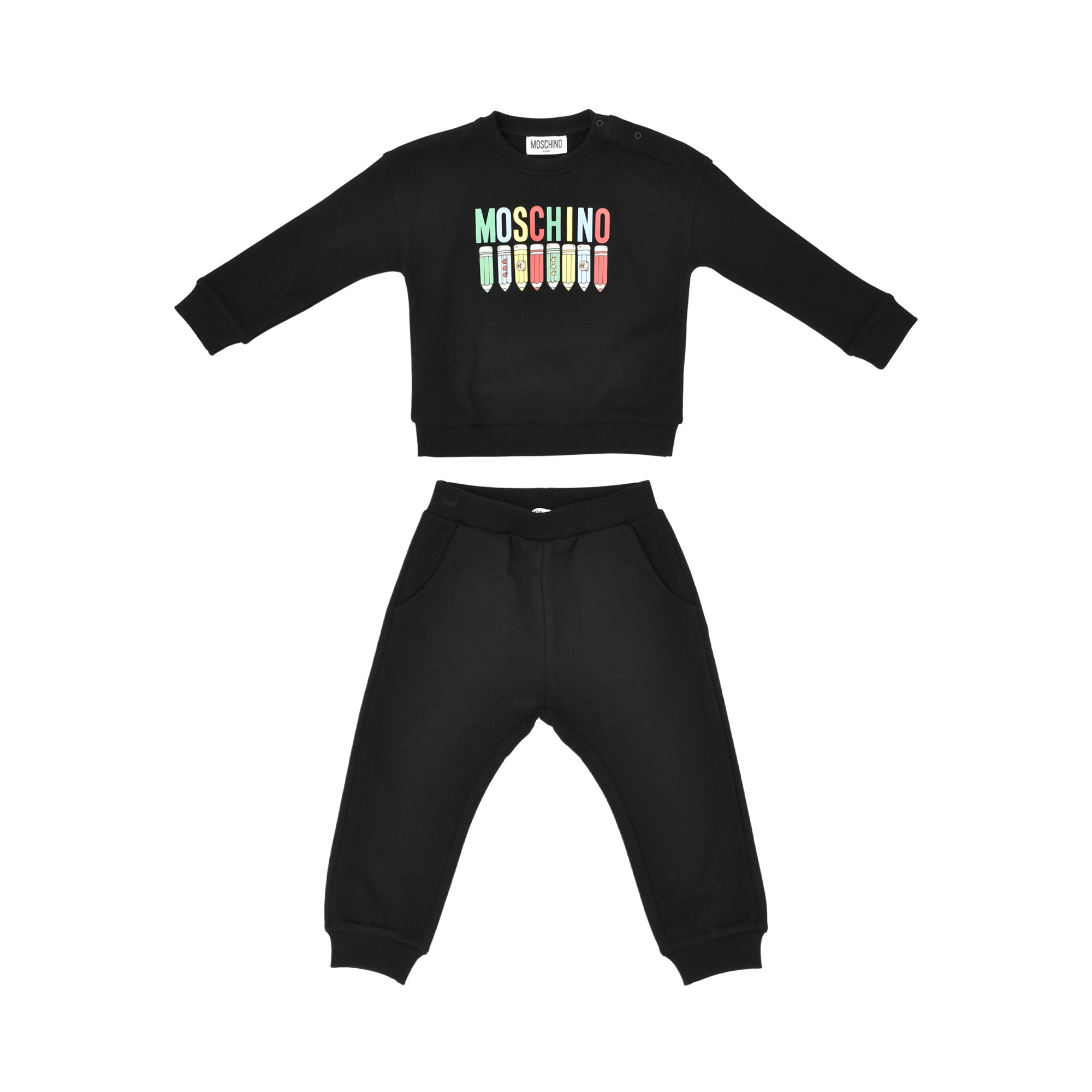 Moschino Kids Baby Boy's Black Jogging Suit | Baby | Baby Boy (9M - 36M) | Baby Boy Jogging Suits | Baby Collection | Baby Jogging Suits Moschino Kids Baby Boy's Black Jogging Suit | Baby | Baby Boy (9M - 36M) | Baby Boy Jogging Suits | Baby Collection | Baby Jogging Suits