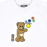 Moschino Kids Baby Boy's "Bubble Teddy" T-Shirt & Gingham Shorts Set